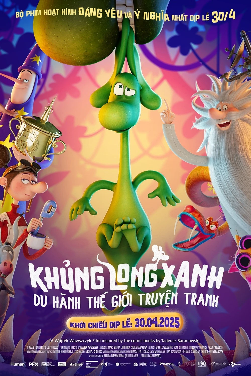 Phim Khủng Long Xanh Du Hành Thế Giới Truyện Tranh - The Green Dinosaur (2024)